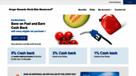 What Krogermastercard.com website looked like in 2022 (1 year ago)