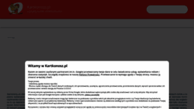 What Kartkonosz.pl website looked like in 2022 (1 year ago)