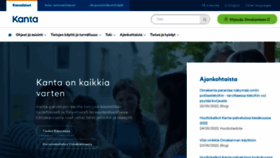 What Kanta.fi website looked like in 2022 (1 year ago)