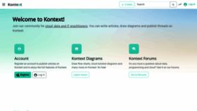What Kontext.tech website looked like in 2022 (1 year ago)