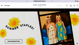 What Kidscavern.co.uk website looked like in 2022 (1 year ago)