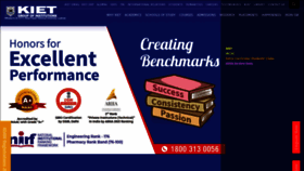 What Kiet.edu website looked like in 2022 (4 years ago)