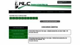 What Klcconcursos.com.br website looked like in 2022 (1 year ago)