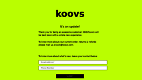 What Koovs.com website looked like in 2022 (1 year ago)