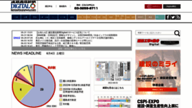 What Kensetsunews.com website looked like in 2022 (3 years ago)