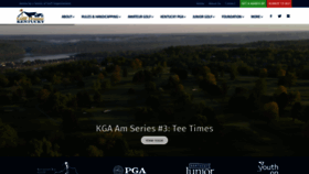 What Kygolf.org website looked like in 2022 (1 year ago)