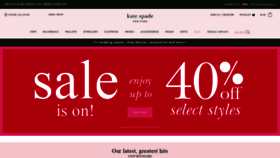 What Katespade.co.uk website looked like in 2022 (3 years ago)