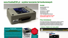 What Kostkaesk.pl website looked like in 2022 (1 year ago)