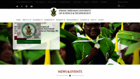 What Knust.edu.gh website looked like in 2022 (1 year ago)