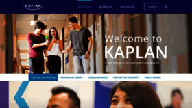 What Kaplan.edu website looked like in 2022 (1 year ago)