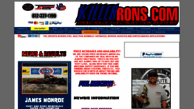 What Killerrons.com website looked like in 2022 (1 year ago)