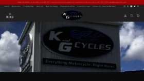 What Kandgcycles.com website looked like in 2022 (1 year ago)
