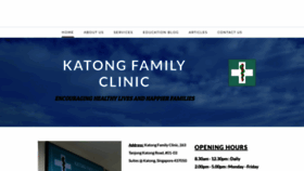 What Katongfamilyclinic.com website looked like in 2022 (1 year ago)