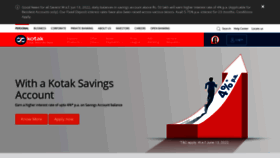 What Kotak.com website looked like in 2022 (1 year ago)