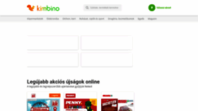 What Kimbino.hu website looked like in 2022 (1 year ago)