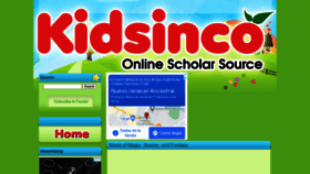 What Kidsinco.com website looked like in 2022 (1 year ago)