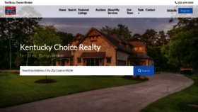 What Kentuckychoicerealty.com website looked like in 2022 (1 year ago)