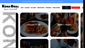 What Konagrill.com website looked like in 2022 (1 year ago)