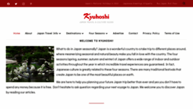 What Kyuhoshi.com website looked like in 2022 (1 year ago)