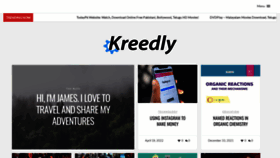 What Kreedly.com website looked like in 2022 (1 year ago)