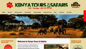 What Kenyatoursandsafaris.com website looked like in 2022 (1 year ago)
