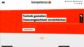 What Kompetenzz.de website looked like in 2022 (1 year ago)