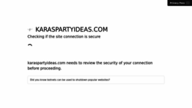 What Karaspartyideas.com website looked like in 2022 (1 year ago)