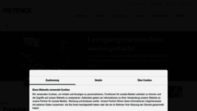 What Keyence.de website looked like in 2022 (1 year ago)