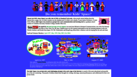 What Kids-space.org website looked like in 2022 (1 year ago)