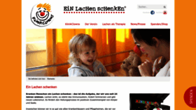 What Klinikclowns.de website looked like in 2022 (1 year ago)
