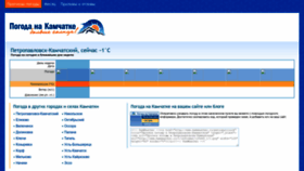 What Kamweather.ru website looked like in 2022 (1 year ago)
