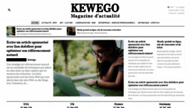 What Kewego.com website looked like in 2022 (1 year ago)