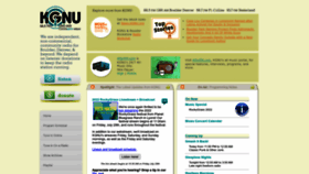 What Kgnu.org website looked like in 2022 (1 year ago)