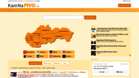 What Kamnapivo.sk website looked like in 2022 (1 year ago)