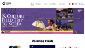 What Kccla.org website looked like in 2022 (1 year ago)