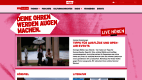 What Kulturradio.de website looked like in 2022 (1 year ago)