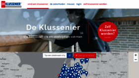 What Klussenier.nl website looked like in 2022 (1 year ago)
