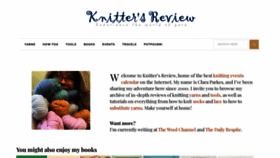 What Knittersreview.com website looked like in 2022 (1 year ago)