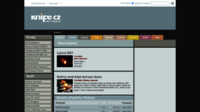 What Knife.cz website looked like in 2022 (2 years ago)