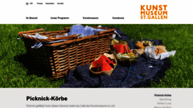 What Kunstmuseumsg.ch website looked like in 2022 (1 year ago)
