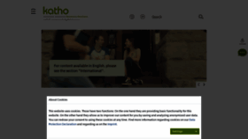 What Katho-nrw.de website looked like in 2022 (1 year ago)