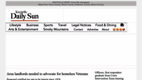 What Knoxvilledailysun.com website looked like in 2022 (1 year ago)