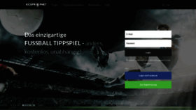 What Kickprophet.com website looked like in 2022 (1 year ago)