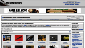 What Knifenetwork.com website looked like in 2022 (1 year ago)