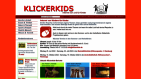 What Klickerkids.de website looked like in 2022 (1 year ago)