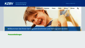 What Kzbv.de website looked like in 2022 (1 year ago)