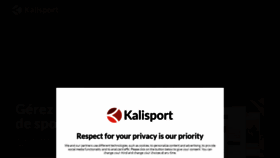 What Kalisport.com website looked like in 2022 (1 year ago)