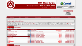 What Kvkforum.be website looked like in 2022 (1 year ago)