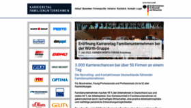 What Karrieretag-familienunternehmen.de website looked like in 2022 (1 year ago)