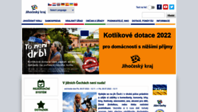 What Kraj-jihocesky.cz website looked like in 2022 (1 year ago)